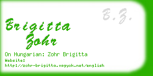 brigitta zohr business card